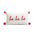 Embroidered Ljojo Joy Bear Christmas Cushion Cover Pillow Case Red Festive Decor