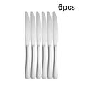 Ljojo 30-Piece Stainless Steel Tableware Set for Hotel and Dining