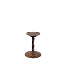 Ljojo Medieval Walnut Candlestick Ornaments - Hand-Turned French Wooden Table Atmosphere Holder