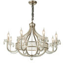 Large American Crystal Chandelier Chrome Pendent Lamp - Luxury Home Lighting by Ljojo