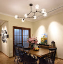 Nordic Arts Glass Chandeliers for Living Room - Amber LED Pendant Lights by Ljojo