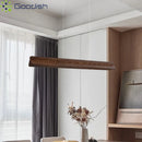Ljojo Industrial Minimalist Art Wood LED Pendant Lights for Living Room Chandelier
