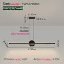 Ljojo LED Chandelier: Stylish Dining Room Lighting for Home, Restaurant, or Hotel