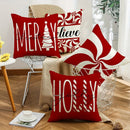 Ljojo Merry Christmas Pillow Cover for Festive Home Decor