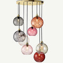 Ljojo Modern Glass Chandelier Nordic Lustre Led Pendant Light Glass Hanging Lamp