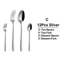 Ljojo 21-Piece Stainless Steel Cutlery Set - Mirror Finish Elegant Tableware