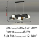 Nordic Designer LED Ceiling Lamp with Remote Dimming - Modern Lustres for Living Room and Bedroom by Ljojo