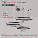 Ljojo LED Round Ring Chandelier for Dining and Living Room