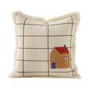 Embroidered Animal Cushion Cover 45x45cm by Ljojo - Puppy Horse Panda Bunny Zebra