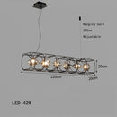 Modern Minimalist LED Pendant Light Fixture Glass Chandelier Kitchen Dining Room Designer Home Decor - Ljojo