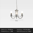 Ljojo Bauhaus Round Metal LED Pendant Lights French Retro Industrial Hanging Lamp