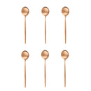 Ljojo Mini Teaspoon Set in Black Rose Gold Stainless Steel