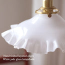 Ljojo Flower Glass Chandelier LED Retro Pendant Light Nordic Art Decor Café Bar Lighting