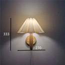 E27 Wooden Wall Lamp Petal Design Nordic Style Ljojo Branded Balcony Light