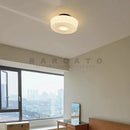 Ljojo Milk White Glass LED Pendant Light - Retro Ceiling Lamp