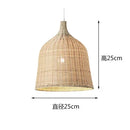 Rattan LED Pendant Lights Vintage Chandeliers - Island Handmade Woven Design