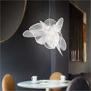 Italian Designer Minimalist White Petal Chandelier Light for Living Room by Ljojo