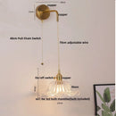 Ljojo LED Wall Lights Bar Clear Glass Bedside Lamp Stair Light Fixtures
