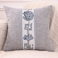 Ljojo Linen Chinese Pavilion Pattern Pillow Cover for Home Sofa Bedroom