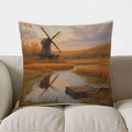 Autumn Windmill Pathway Decorative Pillow Cover by Ljojo - Sofa Bedroom Car Cushion Cover