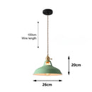 Nordic Color Macaron Chandelier LED Lamp, Modern Dining Table Bedroom Bar Cafe, Multi-color Optional by Ljojo