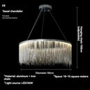 Nordic Postmodern Art Chandelier Luxury Tassel Designer LED Decorative Lamps by Ljojo