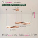 LED Circle Chandelier | Modern Nordic Dining Room Pendant Light by Ljojo