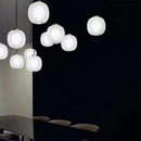 Ljojo Modern Glass Pendant Light Dining Room Chandelier Indoor Hanging Fixture