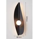 Leaf Shape Iron Art Wall Light Decorative LED Acrylic Night Light for Hallway Staircase Bedroom by Ljojo