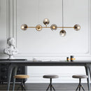 Modern Glass Pendant Lamp E27 for Kitchen Dining Room Decor by Ljojo