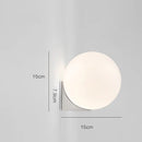 Ljojo Creative Glass LED Wall Lamp Modern Home Decor Bedroom Living Room Wall Light
