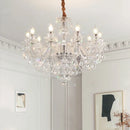 French Lustre Crystal Chandelier: Elegant Glass Pendant Lights for Bedroom Decor by Ljojo
