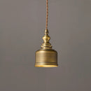 Copper Glass Pendant Light Elegant Dining Room Bedroom Foyer Hanging Lamp by Ljojo