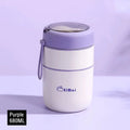 Ljojo Double-Layer Stainless Steel Thermal Lunch Box with Spoon and Bag
