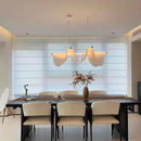 LED Chandelier White Acrylic 3000K Modern Art Deco Parlor Dining Room Bedroom Light by Ljojo