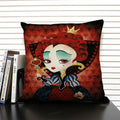 Ljojo Mermaid Linen Cushion Cover for Living Room Sofa Decoration