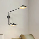 Black Aluminium Spider Serge Mouille LED Wall Lamps | Adjustable Long Arm Light for Home Decor by Ljojo