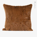 Ljojo Luxury Natural Yellow Real Hair Plush Pillow