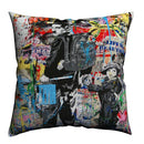 Banksy Street Art Pillowcase Cover 45x45cm - Ljojo Home Decor