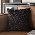 Ljojo 3D Leopard Print Sherpa Pillow Cover 18x18 Inch in Various Colors