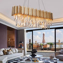 Ljojo Luxury Crystal Chandelier Pendant Light for Living Room and Dining Room