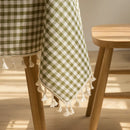 Geometric Cotton Tablecloth by Ljojo: Checkered Kitchen, Wedding & Holiday Decor