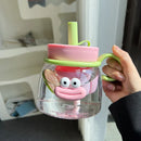 Ljojo 1000ml Cute Tea Infuser Bottle with Handle - Sport Gym Travel Drink Bottle