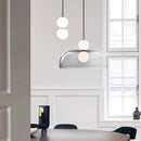 Nordic Glass Led Chandelier Modern Designer Double Balls Pendant Light by Ljojo for Living Room Dining Room