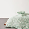 100% Cotton Striped Print Duvet Cover Set with Pillowcase - Ljojo Brand