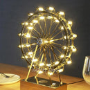 Ljojo LED Ferris Wheel Table Lamp Stainless Steel Night Light