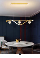 Luxury LED Chandelier Modern Pendant Light for Living Room Dining Black Ljojo