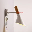 Industrial Style White Wall Lamp Creative Minimalist Bedroom Bedside Light Ljojo