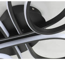 Modern Black LED Ceiling Light - Sleek Surface Mounted Fixture for Bedroom Living Room - Ljojo