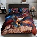 Ljojo Majestic Eagle Duvet Cover Bedding Set with 2 Pillowcases